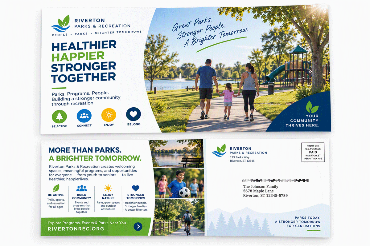 Direct mail for Parks & Recreation