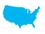 Map of United States showing coverage
