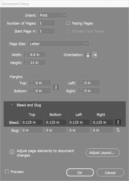 indesign-document-setup